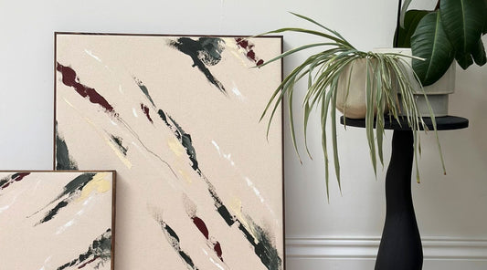 How to make two abstract paintings that look good together