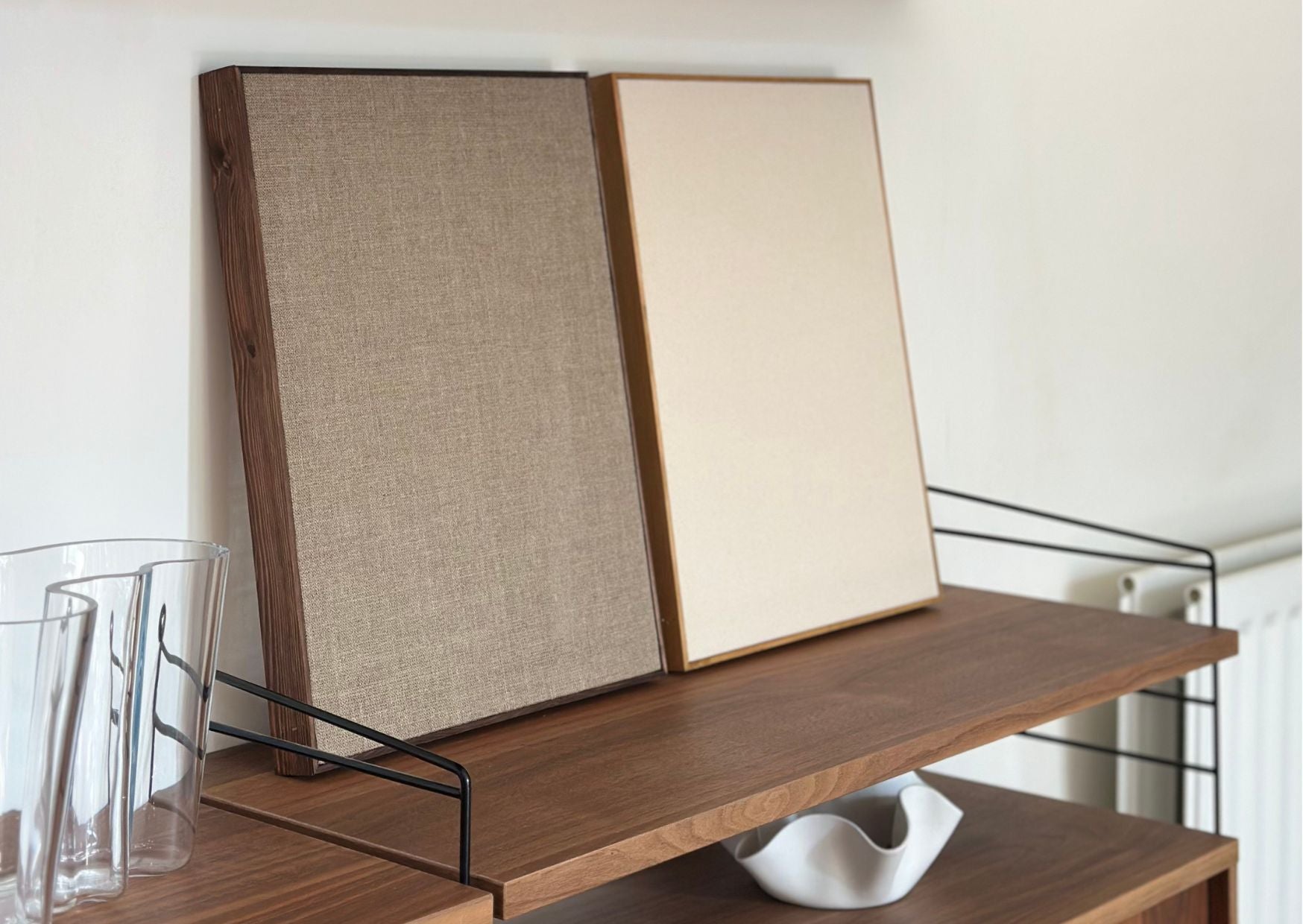 Framed canvas kits by Plan Art Kits, featuring handcrafted wooden frames and cotton or linen canvas. Foundation-only kits for artists and creatives using their own paints and tools.