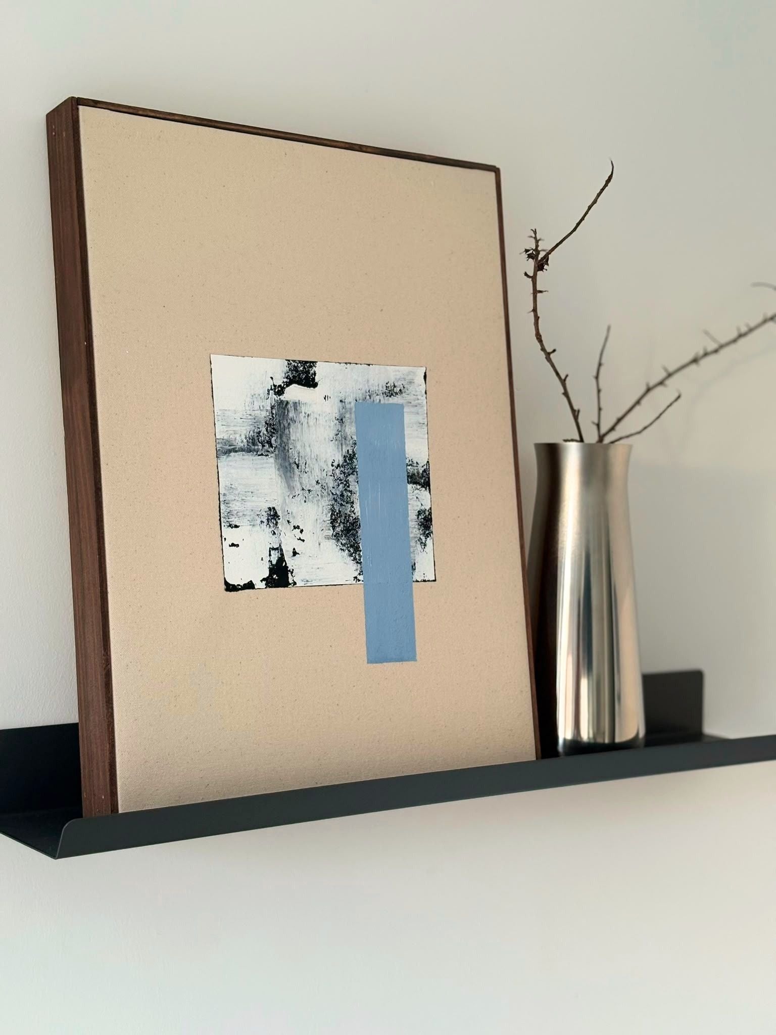 MONOCHROME COTTON FRAMED CANVAS ART KIT